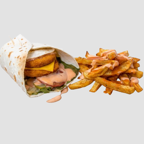 Double Chicken Patty Wrap