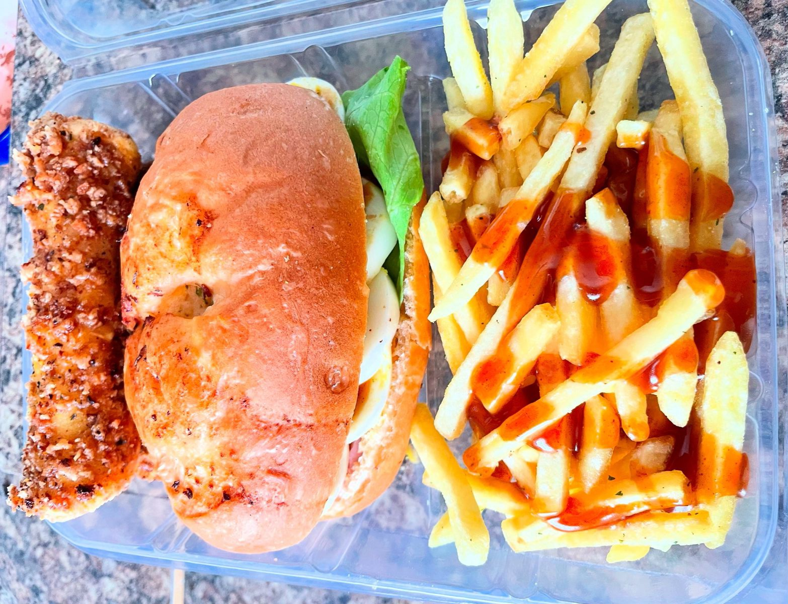 Cheesy Sticks Burger