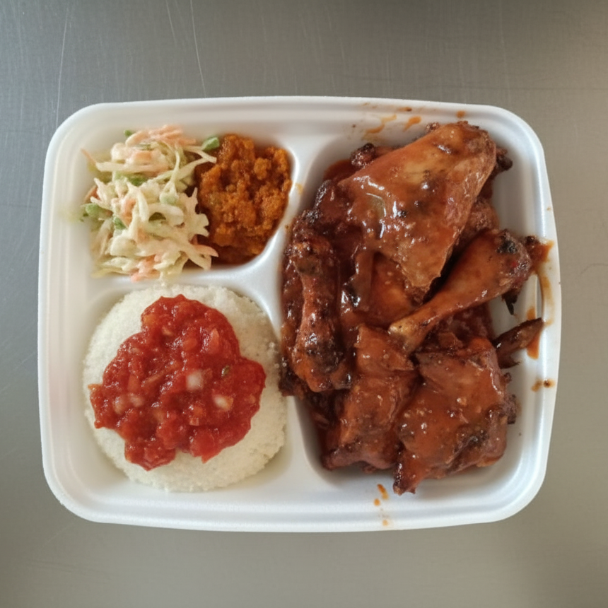 Full Chicken Meal with Pap